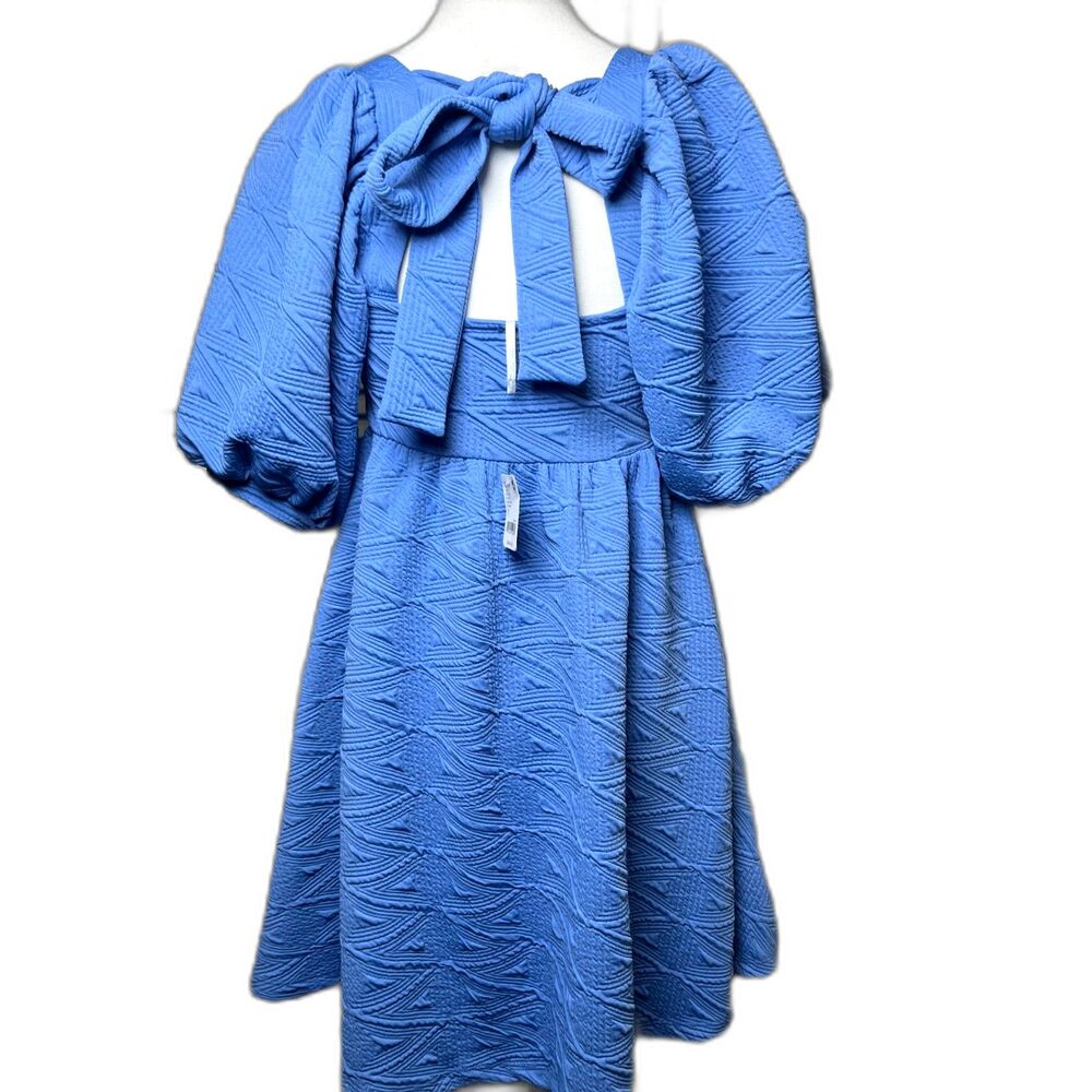 Free People Violet Mini Dress Size Small In Blue New With Tags $108 retail - Picture 6 of 10